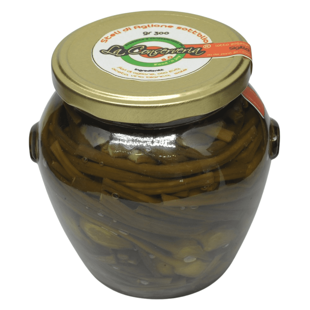 Steli di aglione Steli di Aglione sott'olio